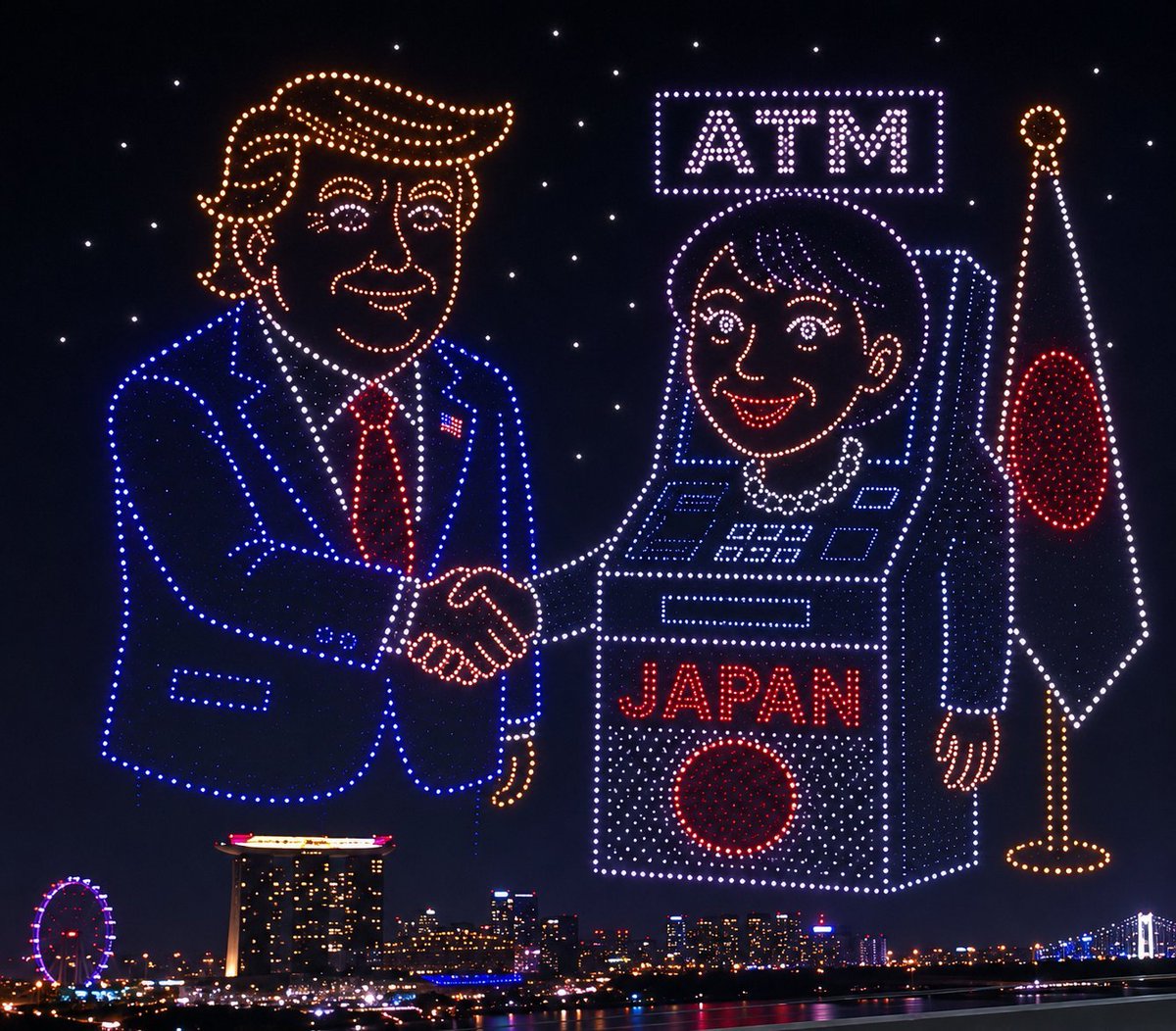 Chebtee2's tweet photo. @takaichi_sanae 本音：日本は米の最も信頼できるATM だ https://t.co/Oep0d4Tsd7
