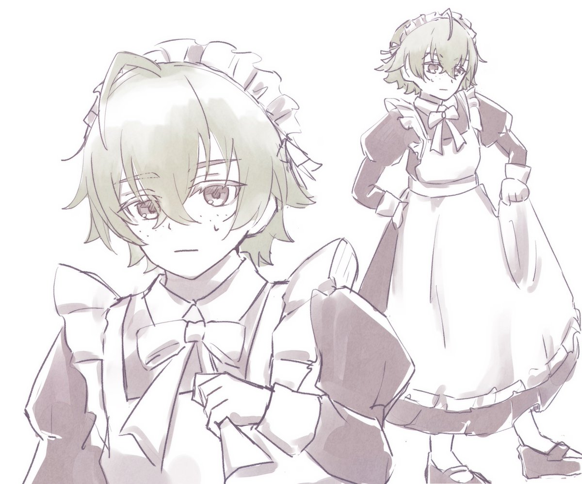 yykosho's tweet photo. ｱﾘｮ メイド服　※女装注意！ https://t.co/mQMbnSusKK