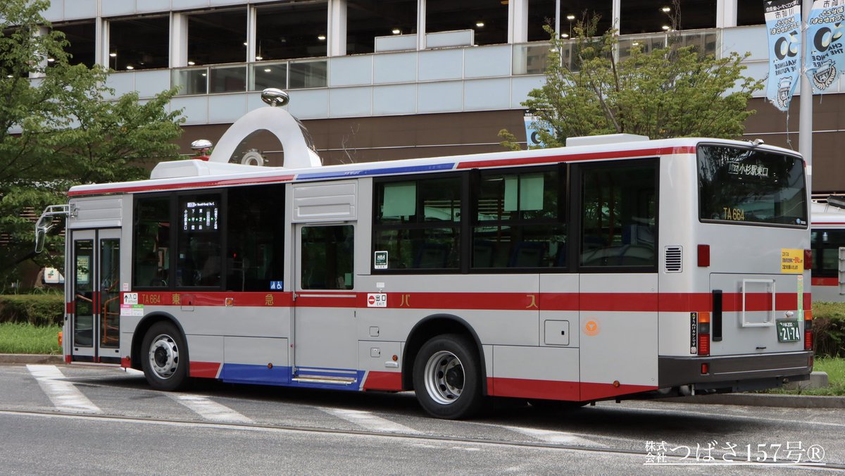 ta1548ta1550's tweet photo. ＃東急バス　高津営業所
  三菱ふそう　��車

TA664（川崎200か 21-74） https://t.co/JrP65RVINc