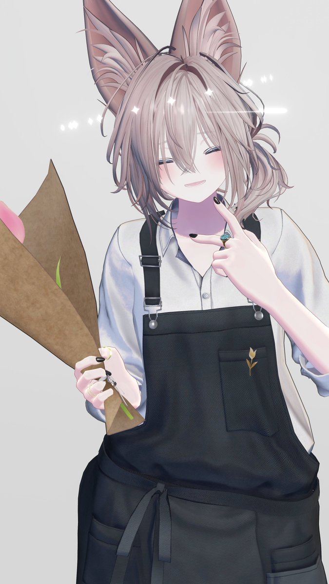 uni_laoshi's tweet photo. 居候ばかりでは良くないと思い、花屋でバイトを始めたしなのくん。

#Shinano3D https://t.co/HOL1R3OtCR