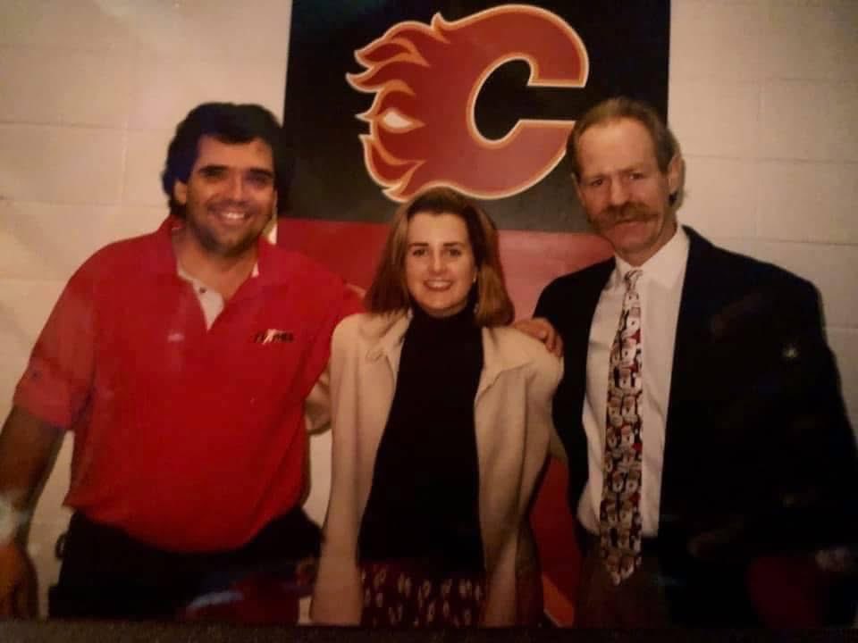BPatafie's tweet photo. Back in the day. 1997 with @TSN_Sports @lisabowes and @HockeyHallFame member Lanny McDonald https://t.co/GVDVAkbpnh