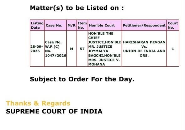 harisharandevgn's tweet photo. 🚩 JPSC | JSSC | Supreme Court Hearing Update

Harisharan Devgan vs. Union of India & Others
W.P. (Civil) No. 1047/2026

📅 28 सितंबर 2026 को माननीय सुप्रीम कोर्ट में इस मामले की सुनवाई होगी।

इस सुनवाई में CBI जांच की मांग को मजबूती से रखने और इस पर जोर देने का हमारा मुख्य प्रयास रहेगा।
झारखंड के छात्रों के हित में निष्पक्ष जांच और न्याय की लड़ाई जारी है।

#JharkhandStudentUnity #jpsc #jssc #jharkhand #harisharanDevgan