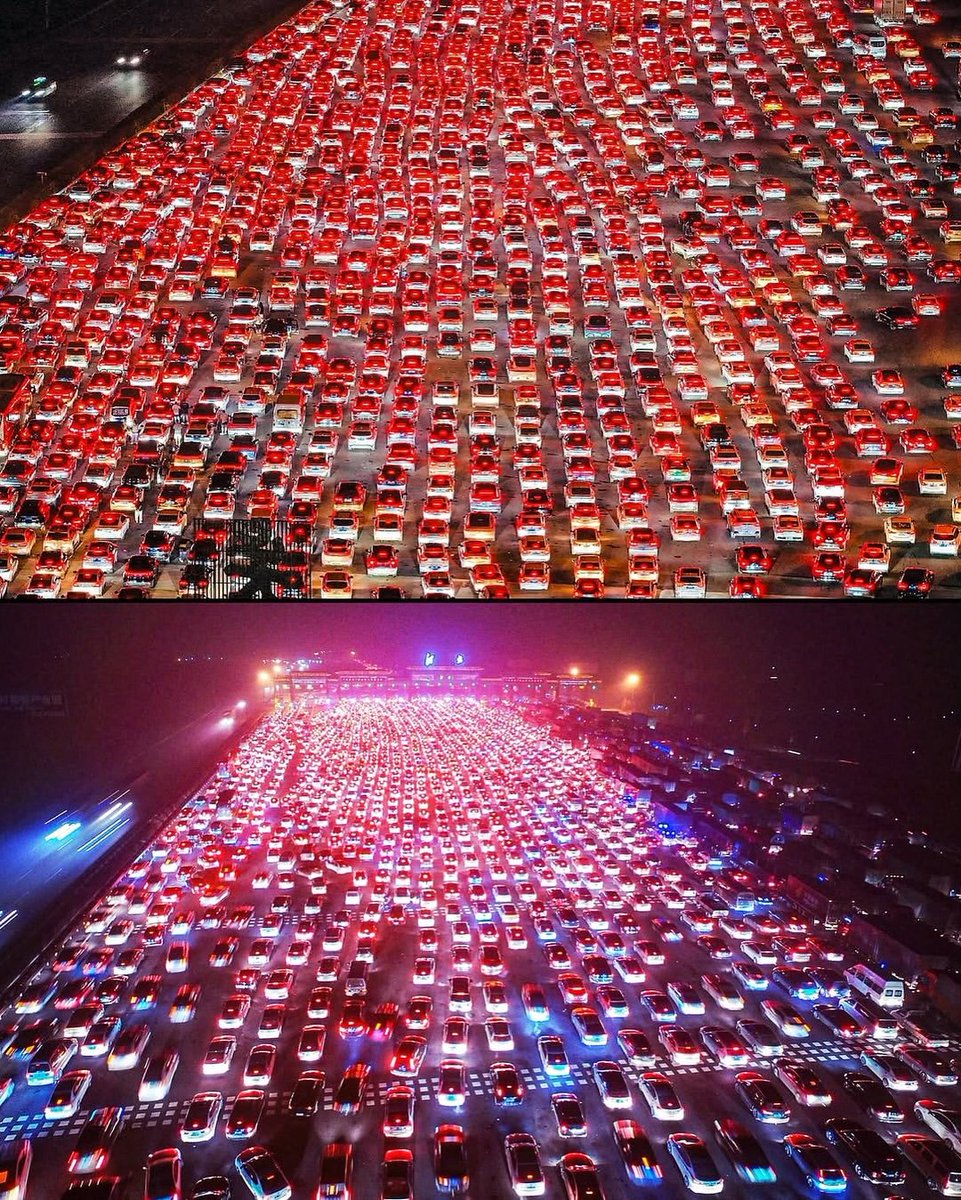 yabaleftonline's tweet photo. Did you know that the world's longest traffic jam lasted for more than 12 days?

This happened in China, and it stretched nearly 60 miles and trapped thousands of drivers.

Some motorists were stuck for up to five days, while others had to rely on nearby villagers for food and water as traffic crawled along.

The 2010 gridlock was blamed on road construction and a huge number of coal trucks.