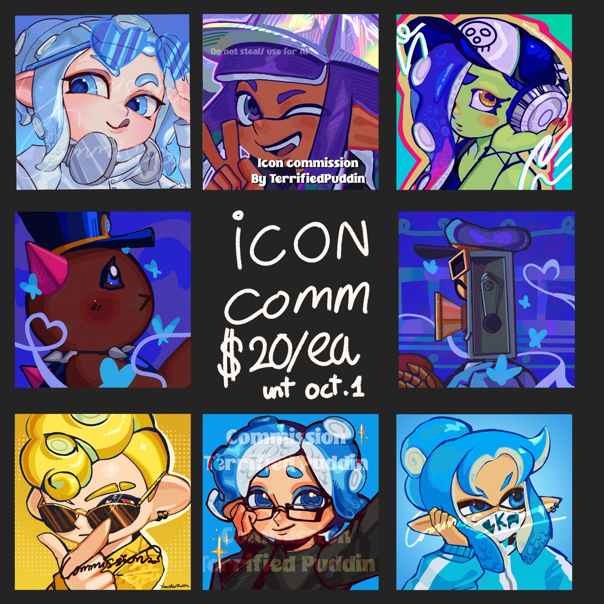 TerrifiedPuddin's tweet photo. I have a few icon commission slots available :3 https://t.co/uH7xQN7QrK
