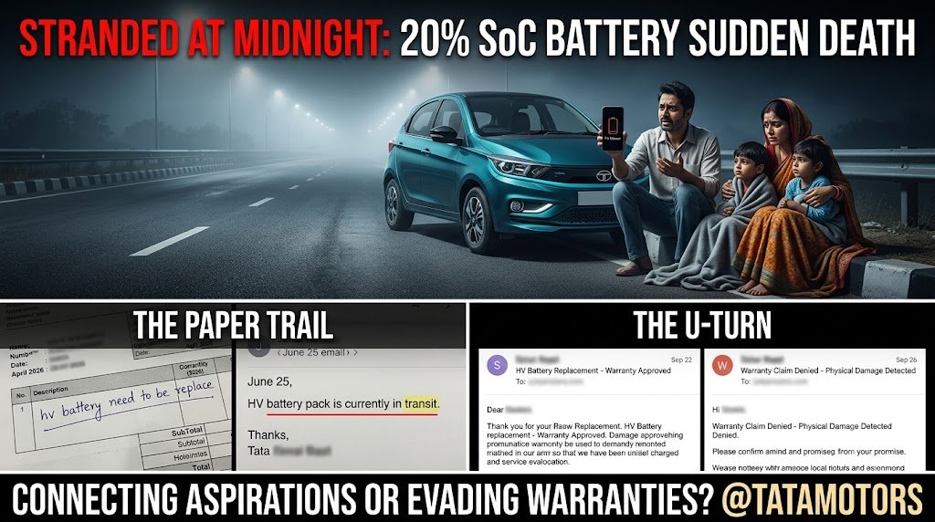 ShikharSinghal8's tweet photo. #WholeStory #FrustratedCustomer #TATAEV #TATA #EV #TATAMOTORS @TataMotors  @Tataev  @MonnKeyBaat @TataCompanies #VIRATKOHLI #COMMONPEOPLE  #Hunkkaar #consumerRights #modi #CommonMan https://t.co/9f2cX2r33q