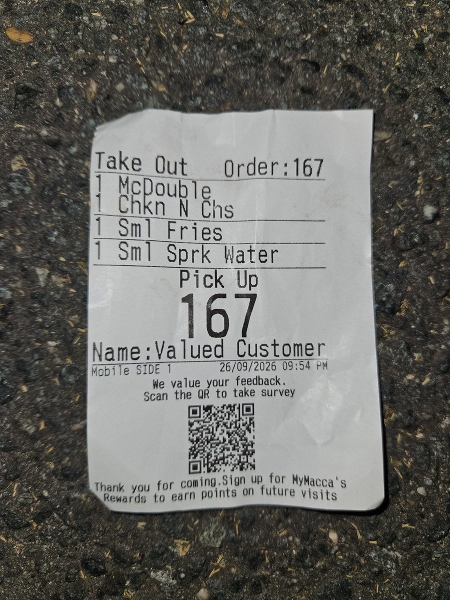 Mrsaif21's tweet photo. We did it chat 🙌
#sixseven #mcdonalds #recipt https://t.co/UceVAnCZKa