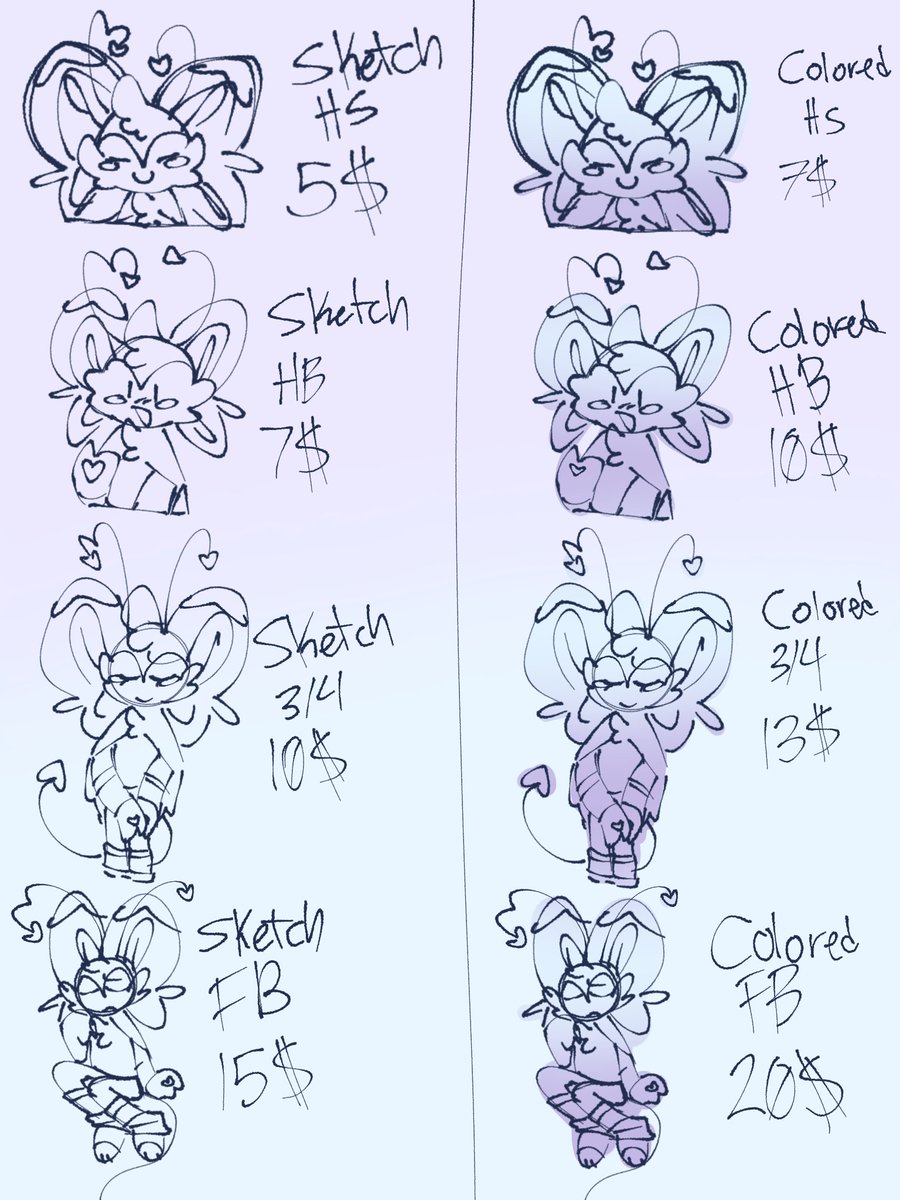 CrumblePuppz's tweet photo. If anyone has any money they can spare to commission me, please I will literally draw anything.

Comm sheet here, examples on next post. https://t.co/sudGRFgcFM