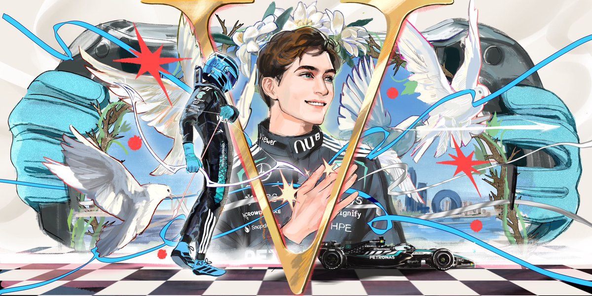 AnduneVega's tweet photo. #georgerussell #GR63
#AzerbaijanGP #F1 
Sing for every harvest🎶
就这个pole to win爽🎶 https://t.co/pCnhVM1MyX