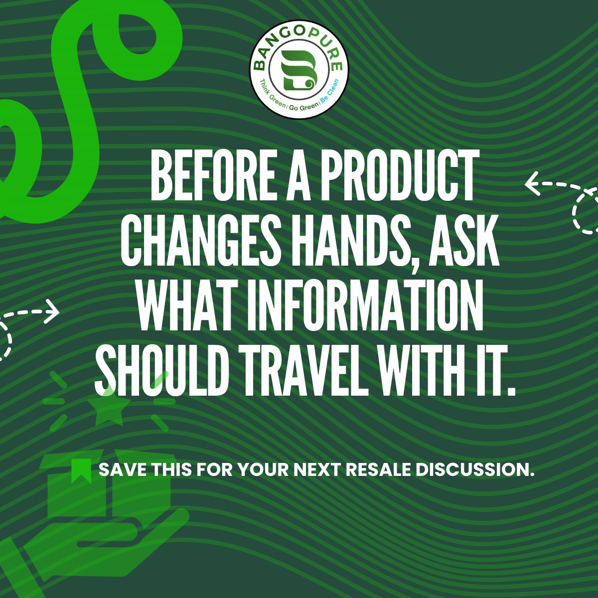 bangopure's tweet photo. Useful product information should survive a change of ownership. Condition, repairs and relevant records can help the next person assess what they are buying. What would you want to know first? #BangoPure #CircularEconomy #ProductTraceability https://t.co/T9nMiL3ogH