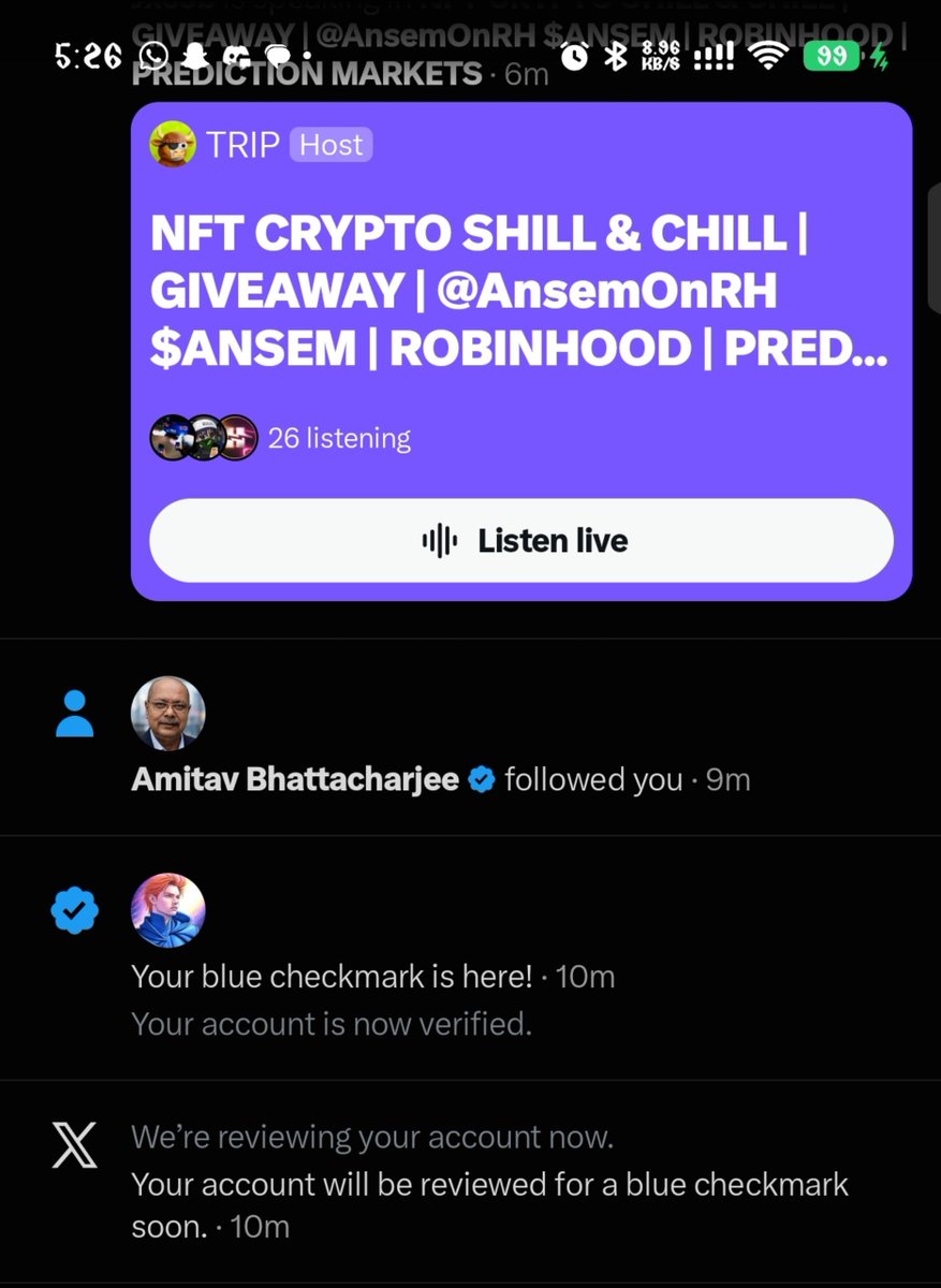 0x_SpaceTek's tweet photo. My Blue tick is back after 8 months 
Let's Grow together https://t.co/eauUtmH7D8