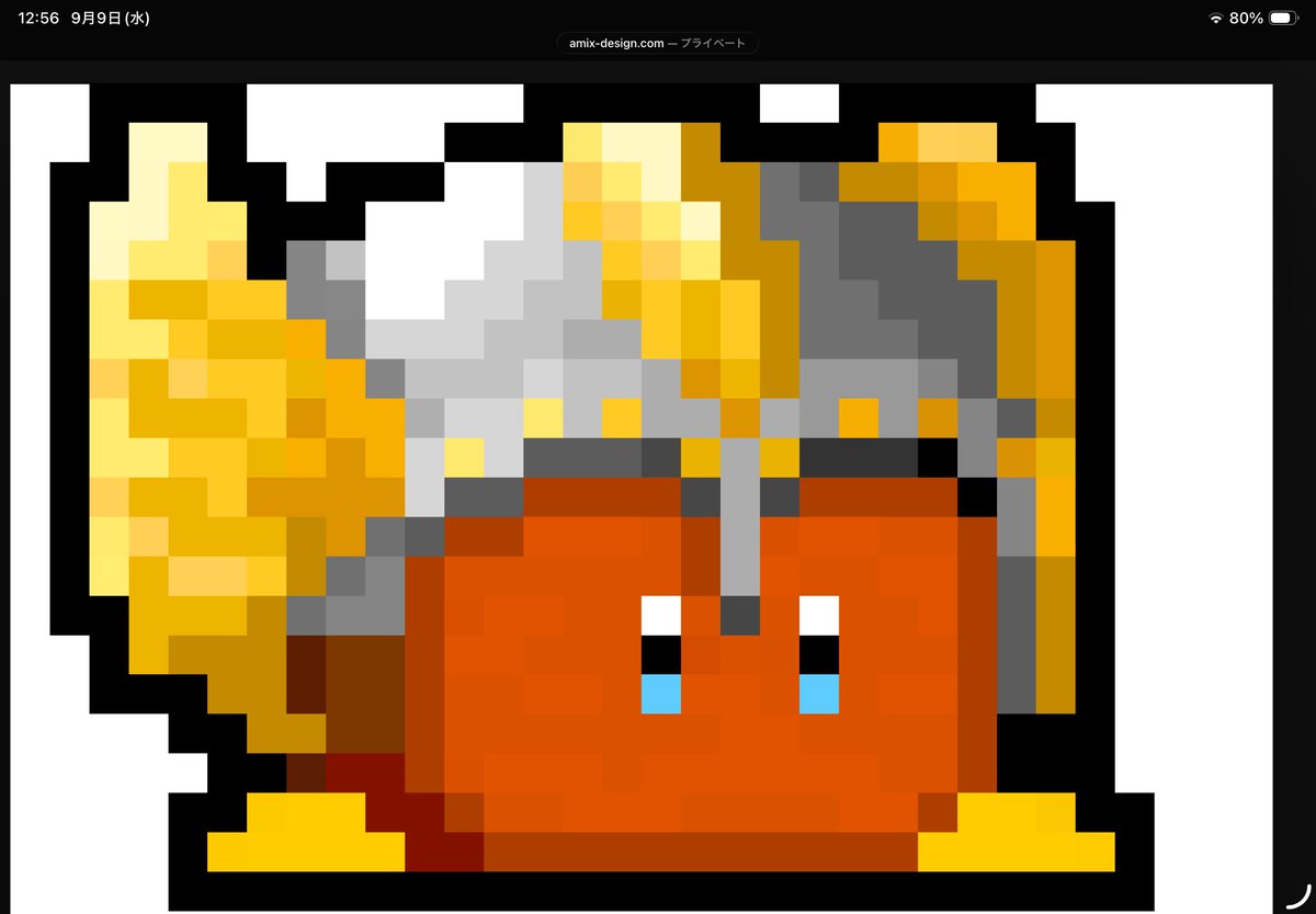 Cudattsu's tweet photo. ロッキーに金属羽兜被せたドット絵
可愛いね♡ https://t.co/vJR31DBuWy