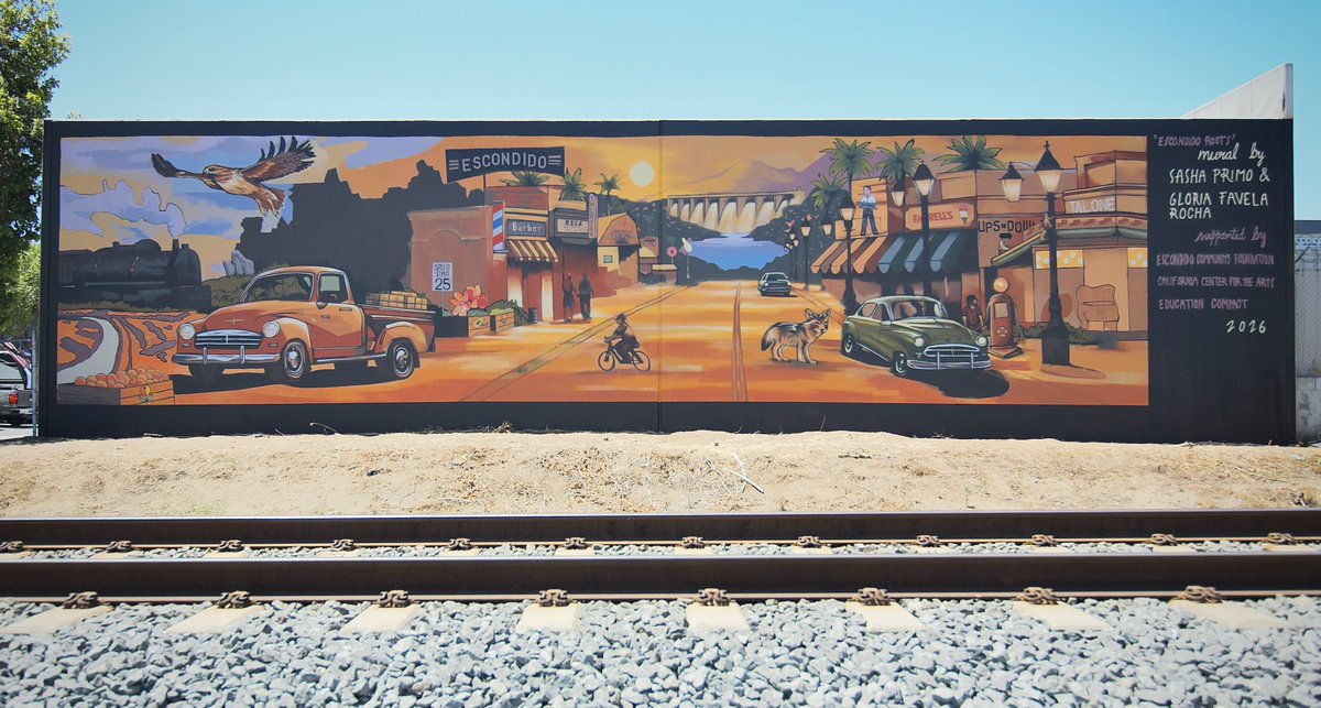 NCChron's tweet photo. New Escondido mural puts city’s agricultural roots on display
🔗 https://t.co/81hSO40BEc

#NorthCountyChronicle #NorthCounty #SanMarcos #Vista #Oceanside #Carlsbad #Escondido https://t.co/eIRUXWPHql