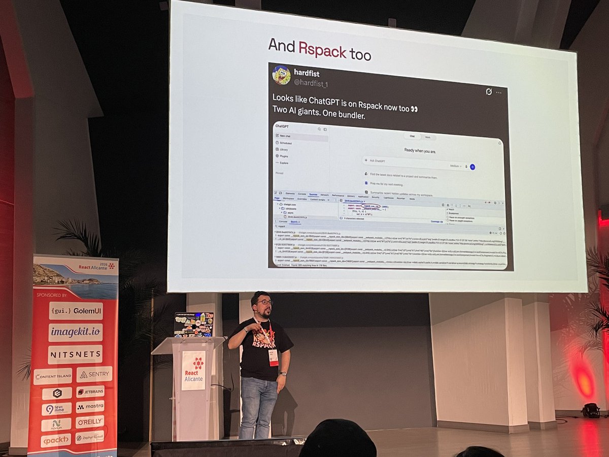 tonyedwardspz's tweet photo. #RSBuild is used at the biggest of scales by the biggest companies in the world.
Loved this walkthrough through and demo @nstlopez 🙌
@ReactAlicante https://t.co/9Es2hmXOly