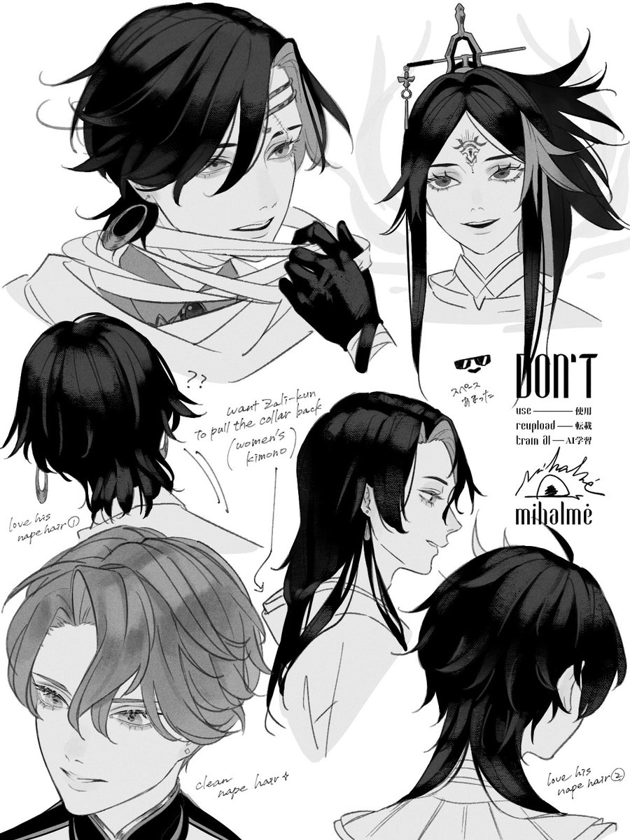 _mihalme's tweet photo. ご尊顔と襟足
beautiful faces and nape hair
#NIJIArt https://t.co/16NBUm2NSZ
