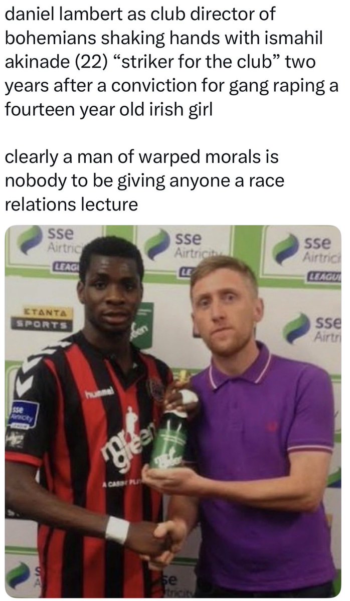JamieJa33724's tweet photo. Bohemians showing how morally superior they are again. https://t.co/TxF6p5chA7