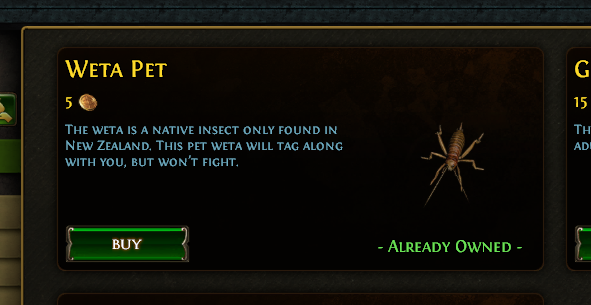 Nicro4FUN's tweet photo. #PathofExile
Fin de semana de Weta!!
Compra lo que sea en la Web de PoE, por ejemplo, una Weta que vale 5 Monedas (3 en fin de semana de oferta)
Y te regalan una caja con skins https://t.co/ha4ssH7Wbo