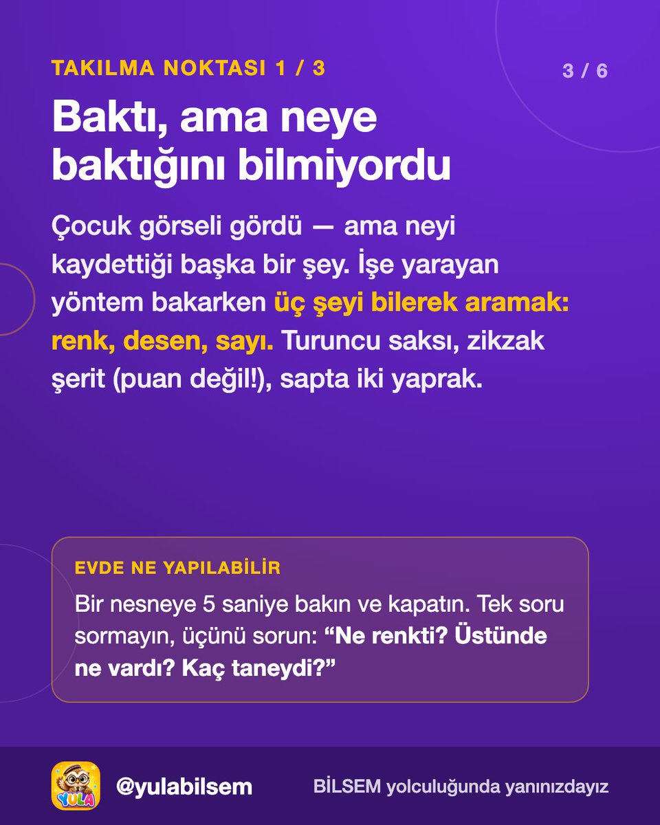yulabilsem's tweet photo. Hafıza ve yön bulma becerileri akıl yürütme değil, alışkanlık ister. Bu yüzden evde en kolay güçlenen alanlar bunlardır. Çocukların en çok takıldığı yer ise bilmemek değil, acele etmek! Evde sadece 5 dakikada bu becerileri güçlendirebilirsiniz.👇 https://t.co/dp3vHqQ5Wt