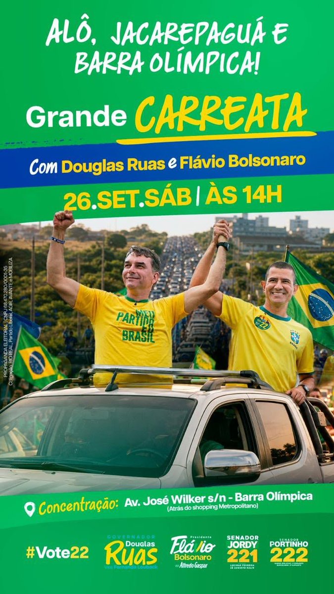deputadomoraes's tweet photo. Venham se juntar ao próximo Presidente @FlavioBolsonaro !
#ForaLulaLadrão https://t.co/K15zNmEMJX
