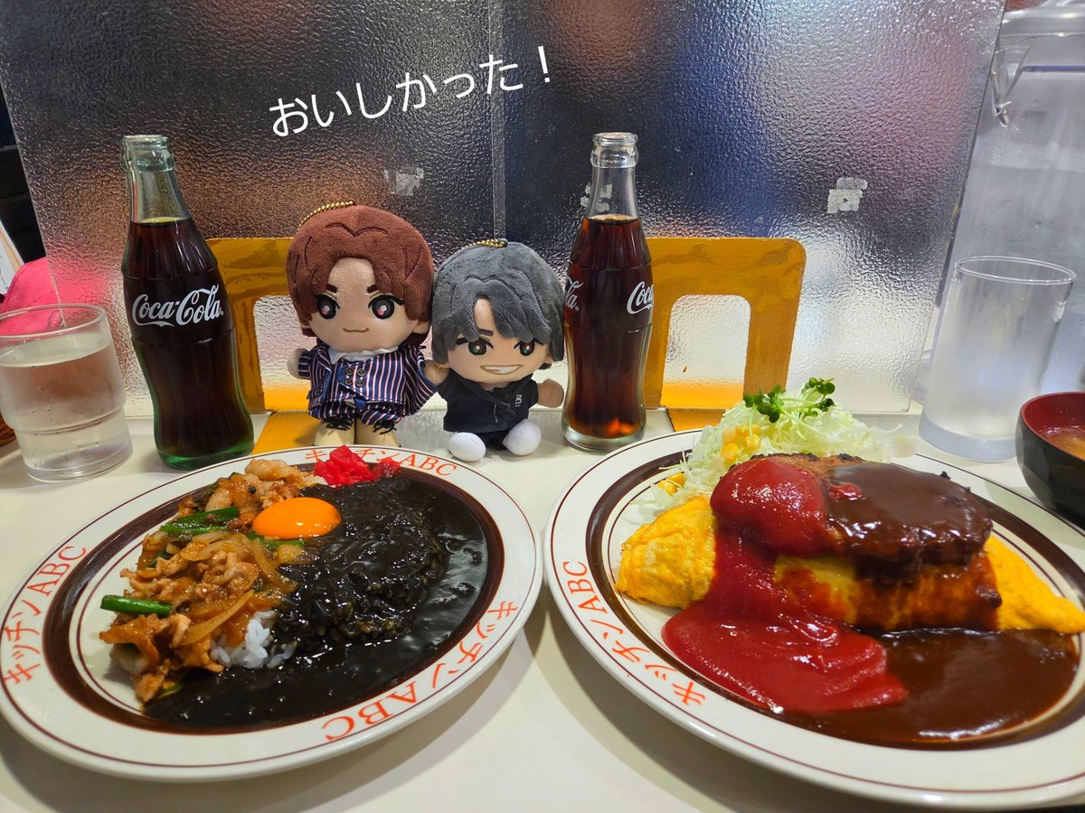 papapapanda06's tweet photo. ストチューブ聖地巡礼記録
📍キッチンABC
池袋に用事があったので行ってきました🍽️
オリエンタルライス&amp;(友達の)黒カレーとオムライスセット、ボリューミーで安くて美味しくて最高👍お腹すかせて行ったので完食✨ごちそうさまでした🙏
https://t.co/QYZ6R2kWok https://t.co/w9FcB6oF3U
