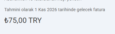 Erenpygc's tweet photo. @umutspec @ssarisen 1 yil once aldigim domain icin yeniden 75 lira fatura cikacak 1 kasimda https://t.co/Yt3SsZasQL