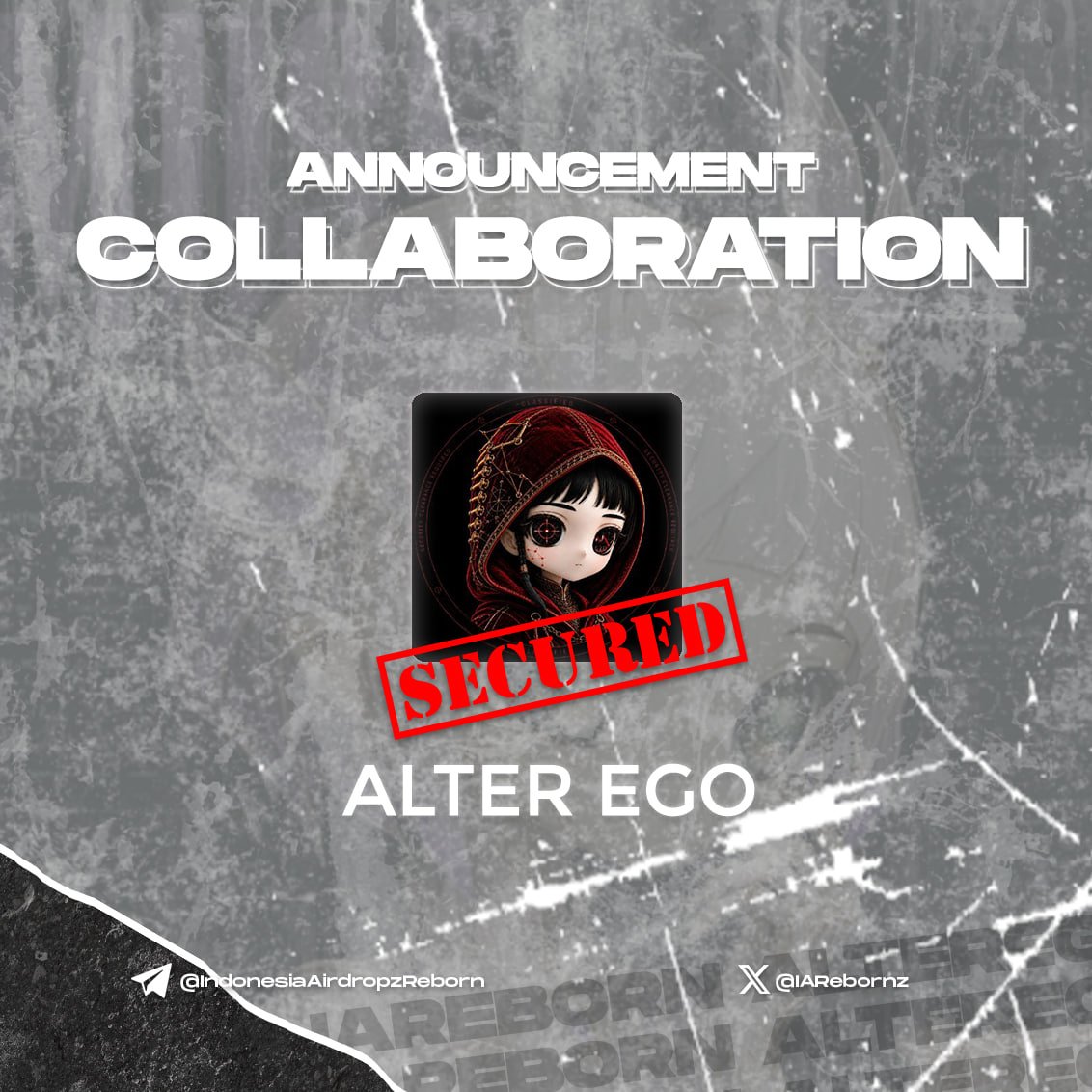 IARebornz's tweet photo. Excited to announce our collaboration with @AlterEgo_HQ

An art collection built from your X profile, posts, and visual style via Grokbot. Full manual review before the joint reveal. 

Chain: TBA
Supply: 5,000
Price: Free (top 1K lead)
Date: TBA

Keep an eye next update on TG https://t.co/WGtuULMYSx