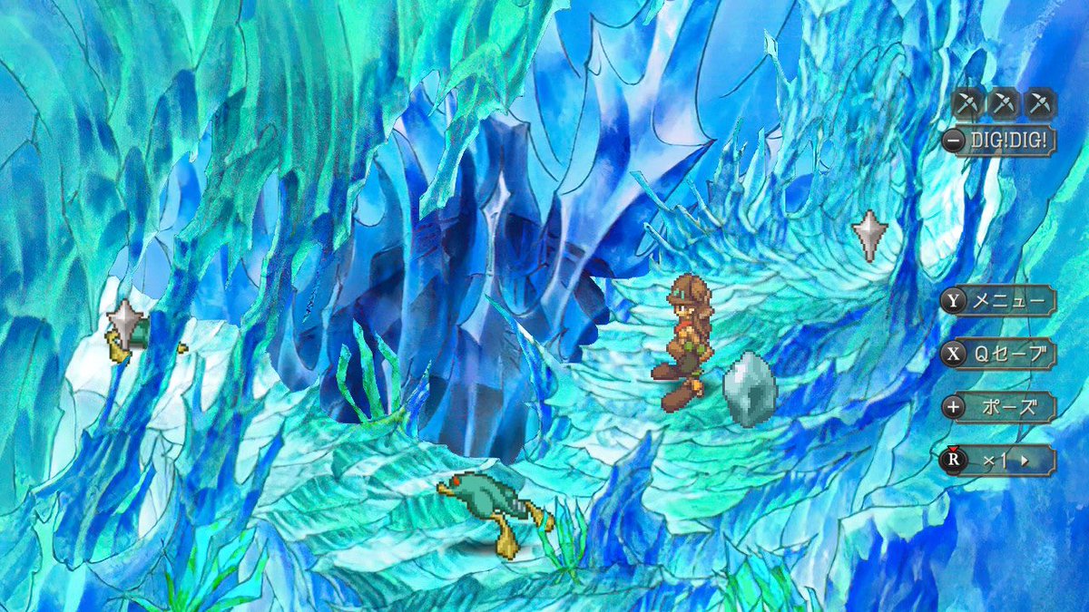 u_wakanu's tweet photo. サガフロ2進捗・氷の洞窟でずっと道に迷っています。 https://t.co/lVshkCwyUO