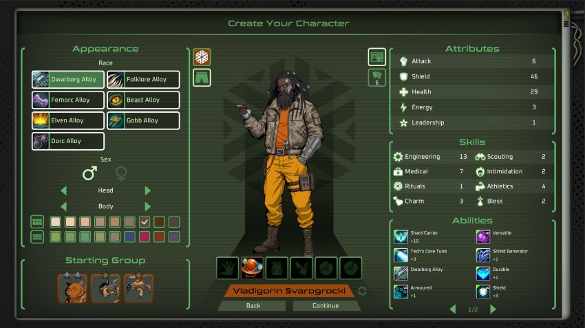 MuHaGames's tweet photo. @Satior420 Not huge adds this week, but important - easier way to choose skin colours in charr creator as our sliders were very messy to use.
Project Afterfall #StrategyRPG #Deckbuilder #UrbanFantasy #PostApo https://t.co/JstkkORad0