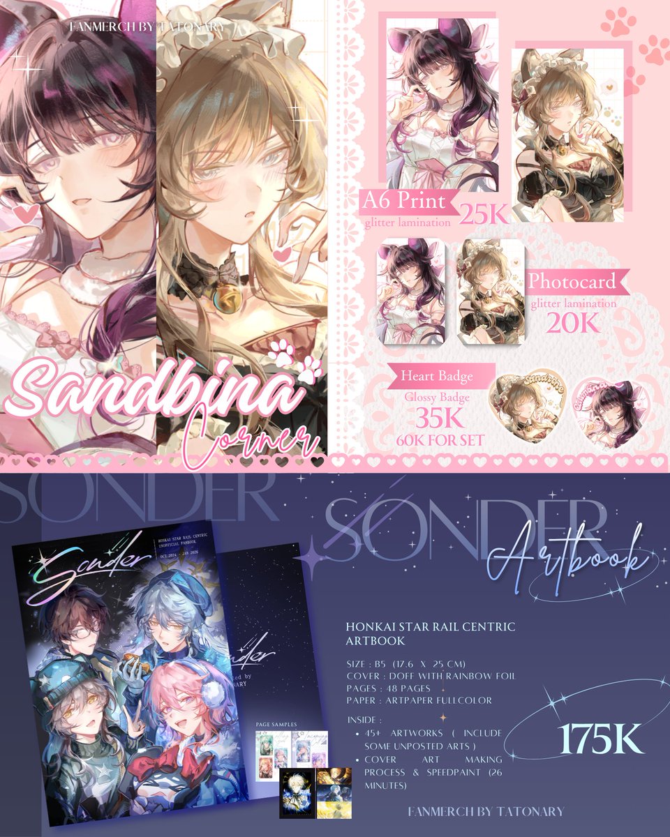 Tatonary's tweet photo. (🔁 &amp;💙 appreciated!!) 
My #CF23 PO is open 🫶✨

[GIVEAWAY 🎉🎉]
Like + RT + tag 1 friend  for join
[Get 150k merchs]

Info :
 ★ 26 Sept - 4 Oct
 ★ Booth V-47 both days
 ★ ship from jkt 
 ★ GOs DM
⤵️🔗 form &amp; more merchs

 ★[ HSR, Genshin,ALNST , Miku]
#comifuro23

[1/4] https://t.co/voKYtQnQgf