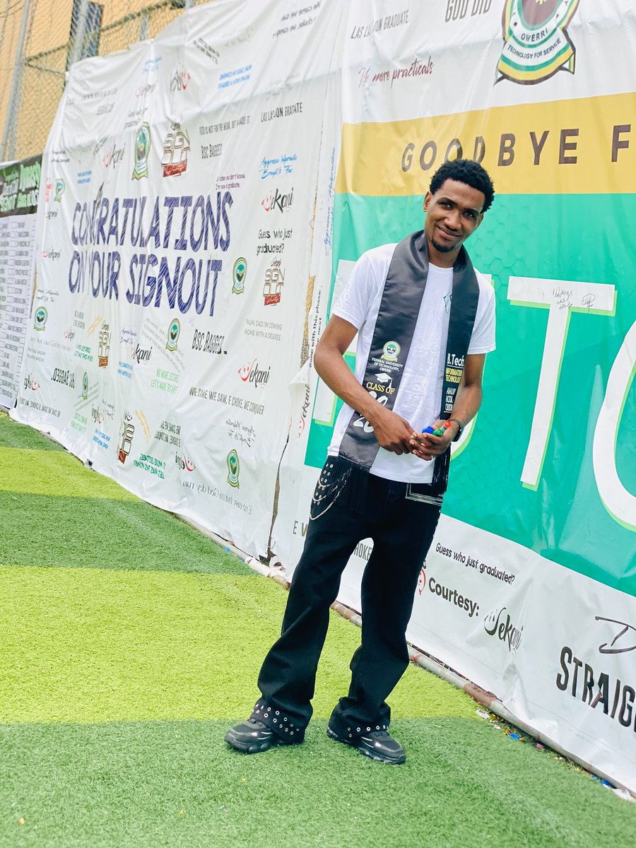 victorcamaobi's tweet photo. Finally, I’m done with my exams. I signed out from FUTO yesterday. https://t.co/nfAsBw7PR4