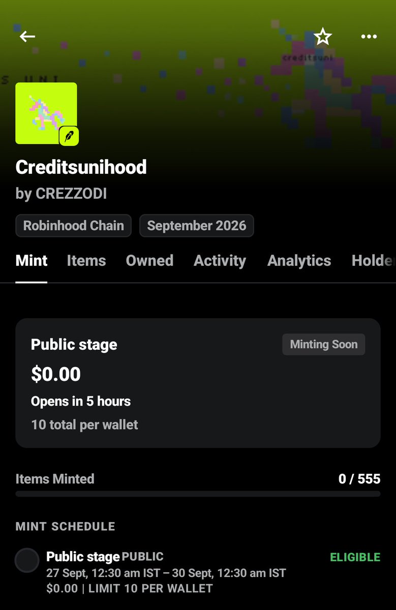 Flowy_Nfts's tweet photo. What's GTD spot for ? @Creditsunihood https://t.co/XwGk5Qrrbn