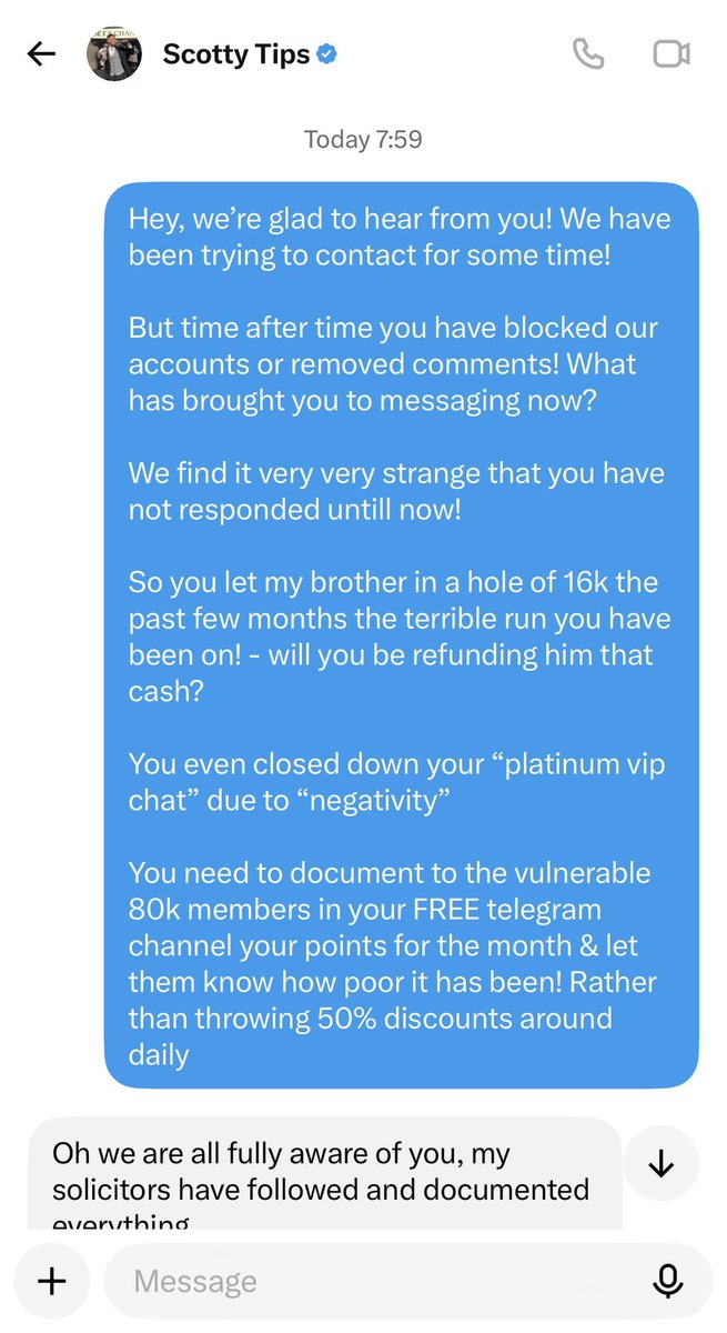 scotytipsbeware's tweet photo. To celebrate a hatrick of losses on the day! 

-11.38 points down for the month of September! (We believe dodgy counting)

See below conversation between us &amp; “Scott Shearsmith” aka @Scottytipss aka coco the clown 🤡 chief of the circus act! 🎪 https://t.co/YUCQX4fdv4