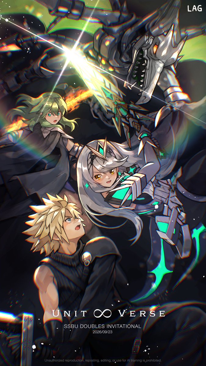 LAG2_game's tweet photo. UnitVerse’26 ／ グランドファイナル🏆
(のファンアートを勝手に描いちゃいました)
#UnitVerseスマブラ https://t.co/IyZlEUOJbQ