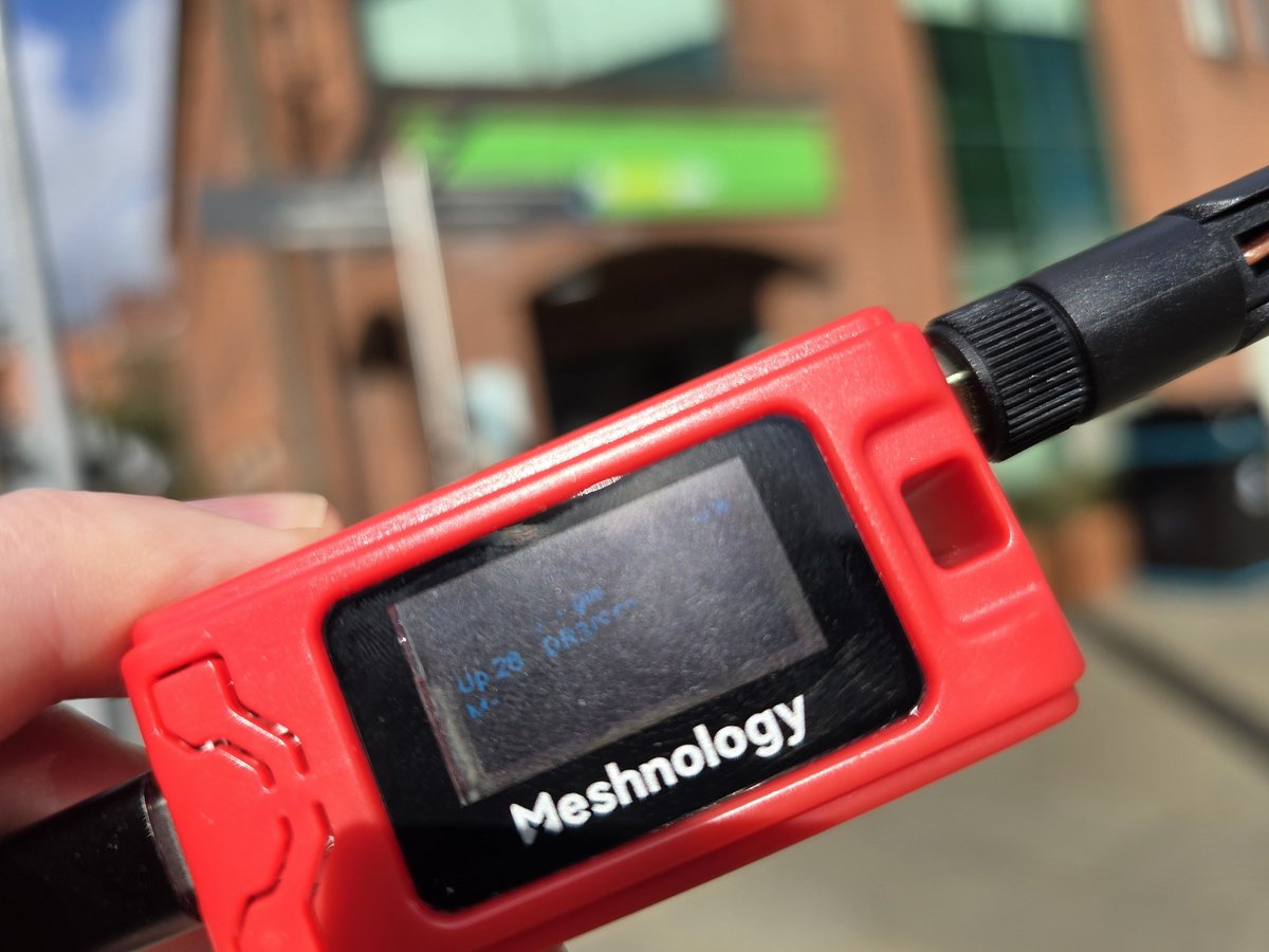InclusiveBytes's tweet photo. Our first #LoRaWAN gateway is up in Oldham covering the whole of the Town Square Shopping Centre.... And slightly beyond. https://t.co/1gj8llSn9a