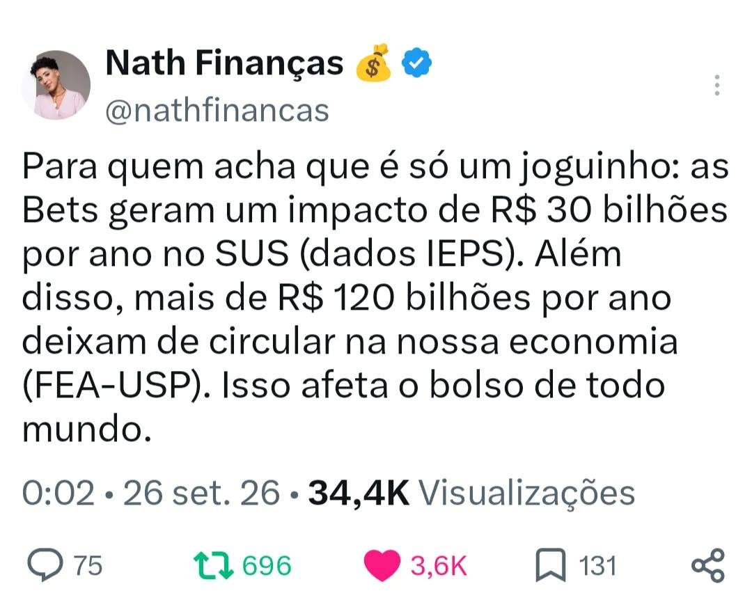 ggrimaldi55's tweet photo. @RicardoRoveran Parabéns ao presidente Lula pir proibir essa excrescência que adoeceu milhões de brasileiros e provoca muito prejuízo ao SUS.  Os únicos que apoiam as bets são o lixo tóxico bolsonarista. https://t.co/4pEacgcSzR