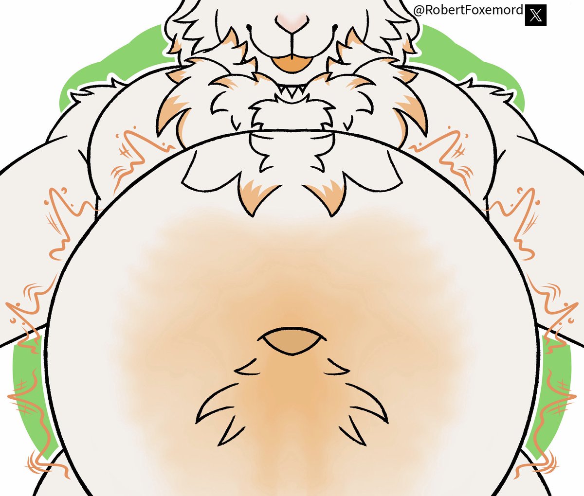 FoxeDraws's tweet photo. Thought I could post an old art I made for @CitrusCaprine and his fat belly :3 https://t.co/HOws9JiwAJ
