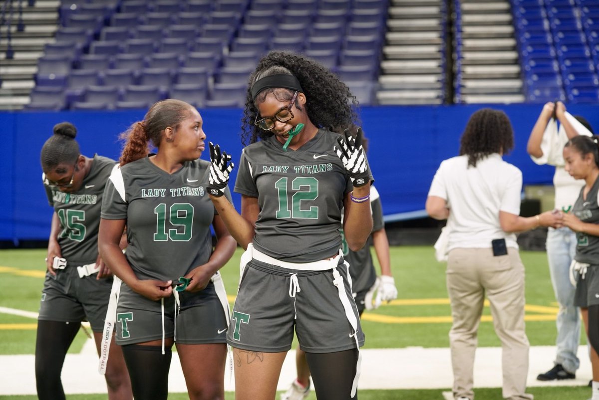 IPSAthletics's tweet photo. CIRCLE CITY CLASSIC READY‼️🏈

@LucasOilStadium is the BEAUTIFUL venue this morning ☀️ as we play some flag football! 

An all @IPSSchools matchup @Attucks_Sports &amp; @Titanathletics1 kicks off the 42nd Circle City Classic this morning!! https://t.co/4iDtpShE2y