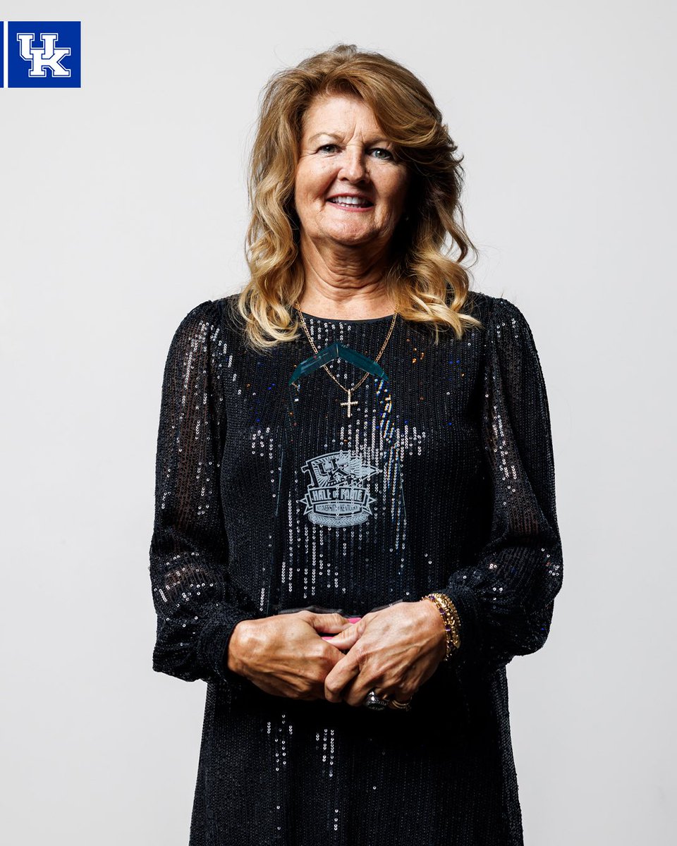 KentuckyWBB's tweet photo. Newest UK Athletics Hall of Famer. 💙

Congratulations to one of our own, Patty Jo Hedges-Ward, who we got to celebrate last night! More than deserving! https://t.co/CcdT6rCyHs