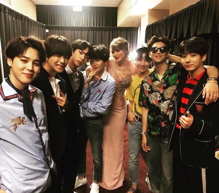 BuzzingPop's tweet photo. Taylor Swift and BTS now hold the Top 2 biggest song debuts on global Spotify this year. https://t.co/h3L9NGvwyj