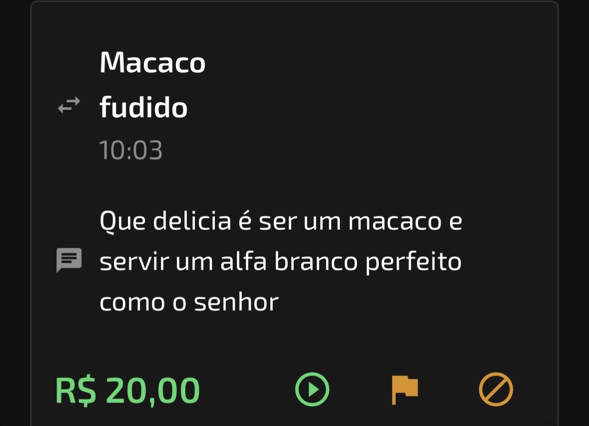 alphajota19cm's tweet photo. Mais um macaco se ajoelhando.
Mandou R$20 e ainda agradeceu,
Nasceu pra servir 🤣🤣🐒
Enquanto vcs se humilham, eu só vejo o dinheiro cair na minha conta🤑
O tributo não é favor. É obrigação.🫵🏻😵💫
#findompaypig #findom #findomslaves #findomslavesdad #findompiggy #PINTOAWARDS https://t.co/538Vuq3j3H