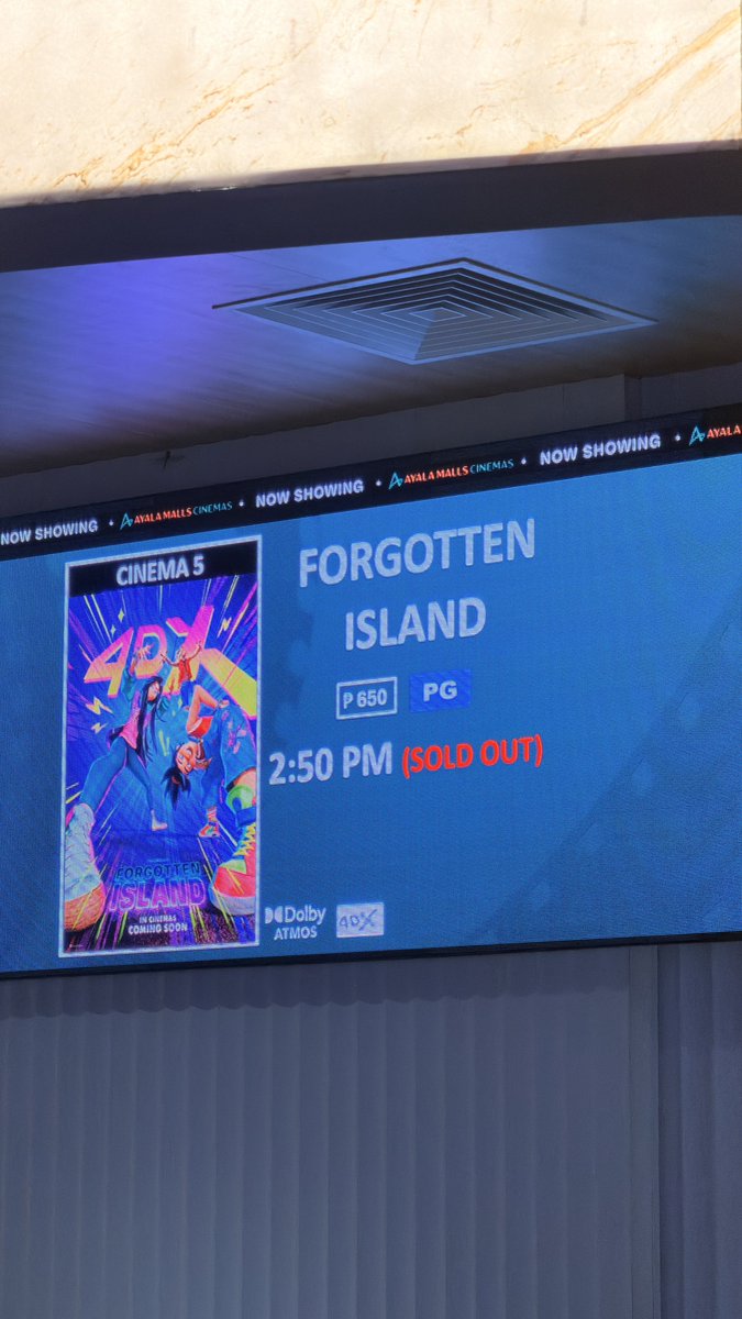 bhengerr's tweet photo. passed by Greenbelt 3 cinemas and saw this 🥹

watch Forgotten Island! 🇵🇭🌸 https://t.co/zHoQUk2cyG