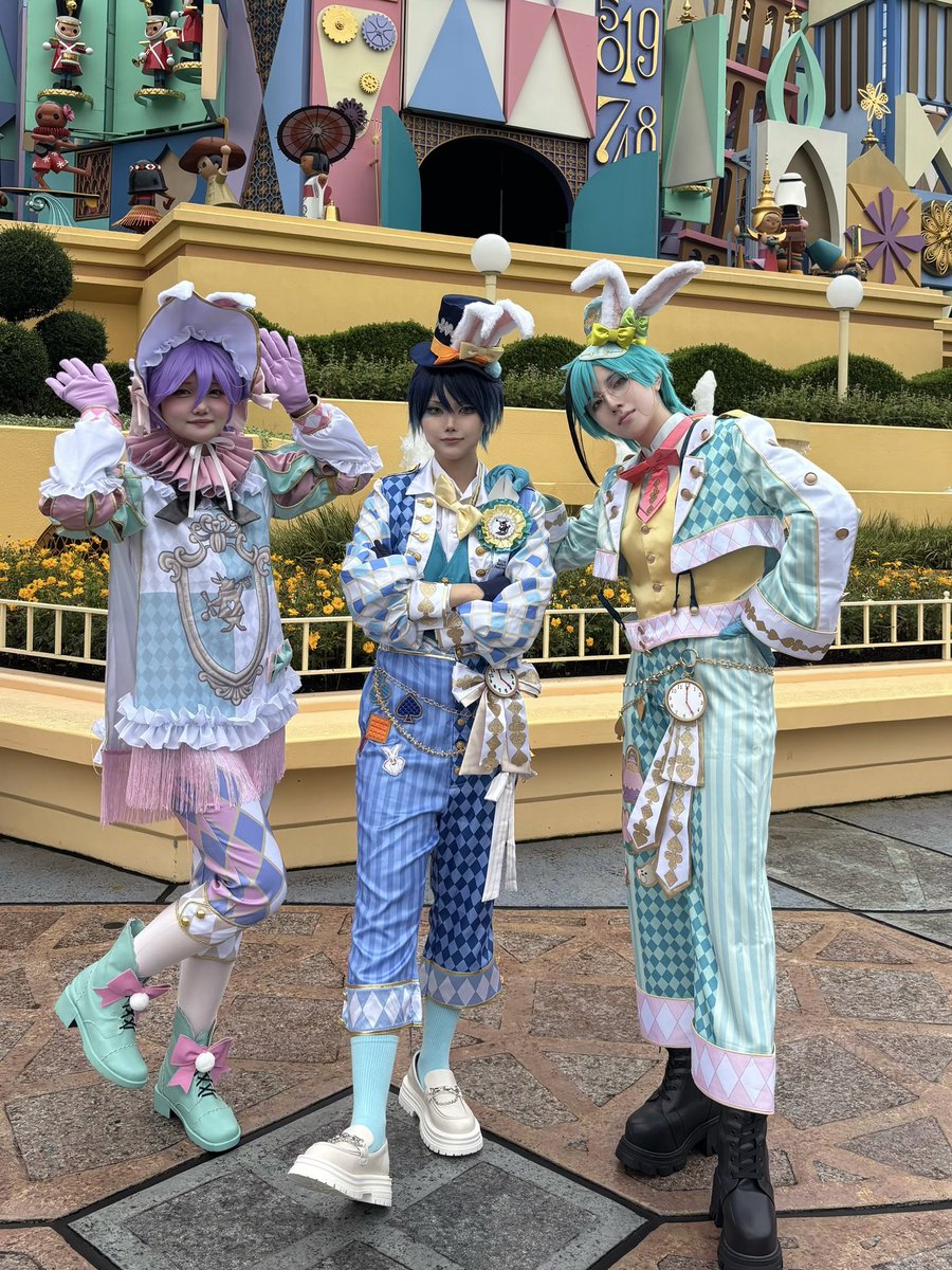 kyouu_cos's tweet photo. 今日ラビットフェスwithアリスでインパしてました🐇
たくさんの方とお写真撮れて楽��かった！

 #Dハロ仮装  #ツイステDハロ https://t.co/zJBepQs7Kn