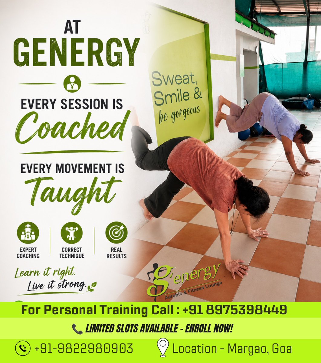 WadeShappaewco's tweet photo. Your fitness journey deserves more than a workout. At Genergy, every session is coached, every movement is taught, and every rep has a purpose. Train with proper technique, build real strength, and achieve real results. Expert coaching. Correct https://t.co/h02FitE429