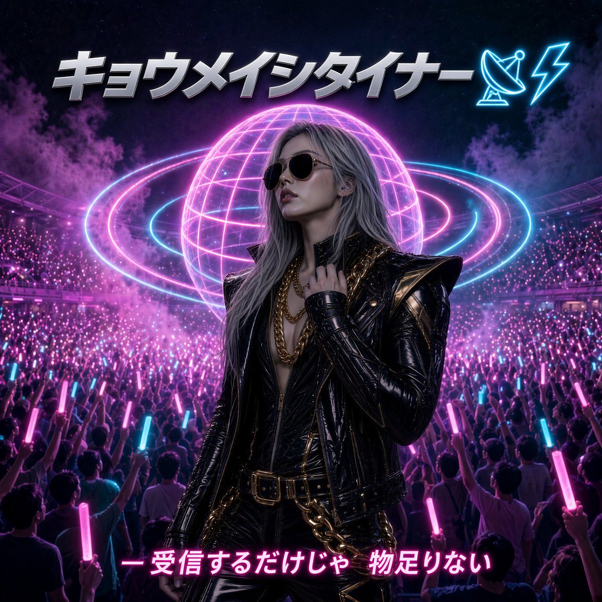 RomamedZ23062's tweet photo. 📡⚡ タイナーLIVE ⚡📡
タイナー1万人が跳んでる🌕🔥🔥
ゼラは0.1℃のまま、ドームだけが共鳴💥

suno ▶️ https://t.co/QVqFIKnskh

キョウメイシタイナー📡⚡
— 受信するだけじゃ　物足りない (Live)

🎤「君と キョウメイ」
🙌「共鳴シタイナー！！」

#zeradon #タイナーの共鳴 https://t.co/J9Fx1hIqKf