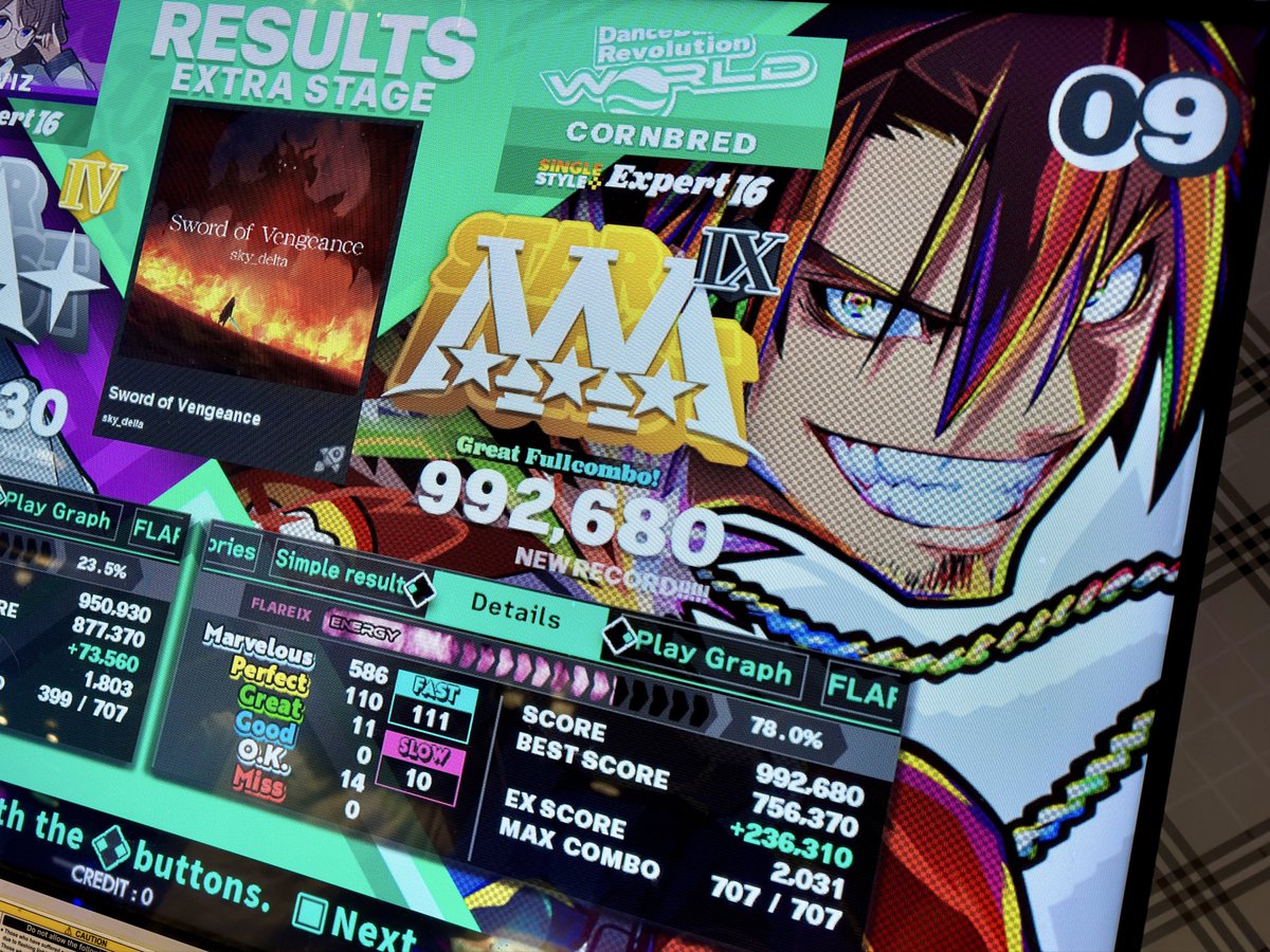 CornbreadTTV's tweet photo. I was popping off on the DDR machine yesterday 👀
16 PFC incoming very soon 💪
#DDR #DDRWorld #DanceDanceRevolution https://t.co/sd1ACJCoxV
