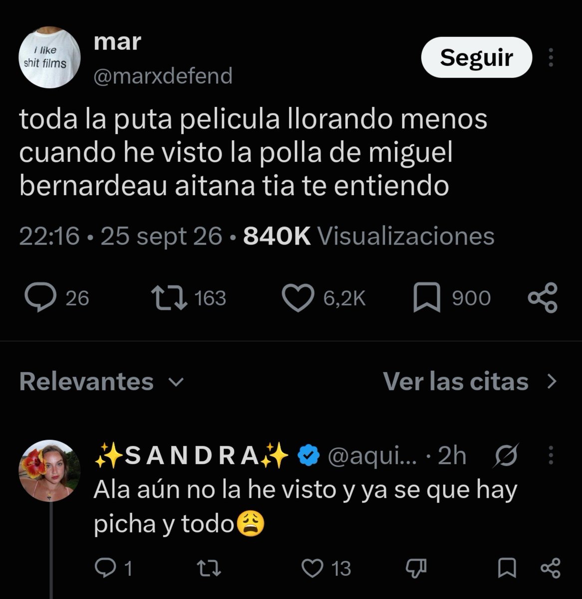 Clonazepamers's tweet photo. Hacen un supuesto peliculón llamado La Bola Negra, que va de la homofobia en tiempos de la guerra civil y tal, y tienes a todas las femis y 🏳️‍🌈 hablando del rabo de un actor😭

¿Os imagináis la que se liaría si los hombres habláramos así de las peras de una actriz?
Nos encierran. https://t.co/Ww6liChUcz