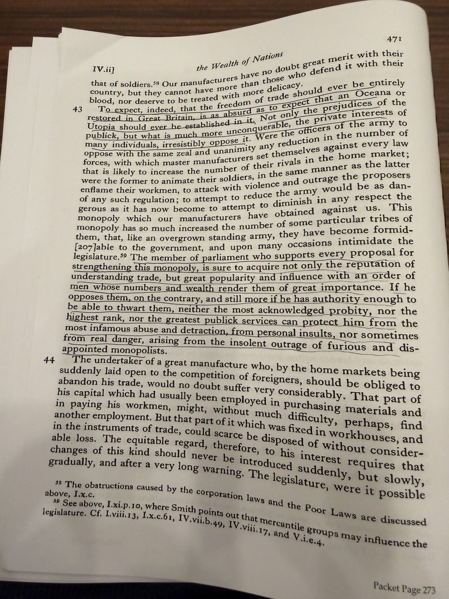 PeterBoettke's tweet photo. Yes, Adam Smith understood public choice problems! https://t.co/hKX8gnkb95