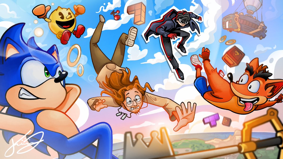 naosoukim's tweet photo. Um banner q fiz pro server do Derp um tempo atrás pra season nova do #Fortnite 

#sonicthehedgehogㅤㅤㅤ #illustration https://t.co/x94GDSkTml