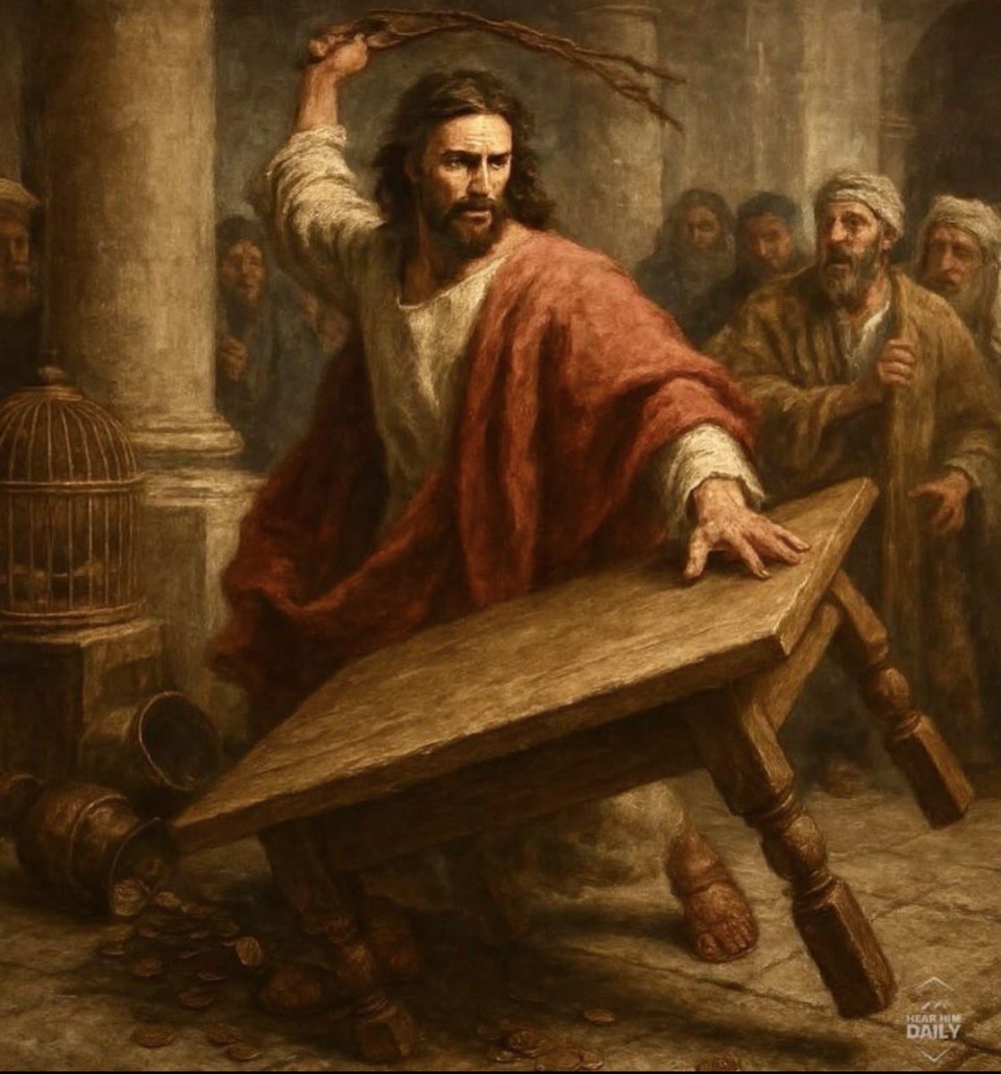 GodlyAction's tweet photo. Everyone forgets this side of Jesus. https://t.co/mIAfdHJJt3