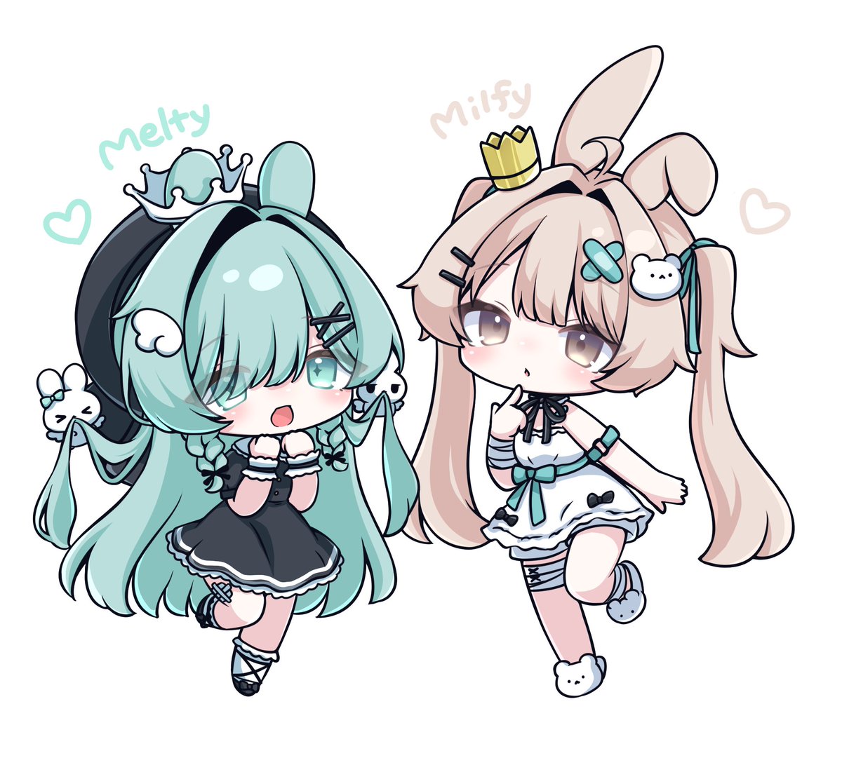 tsukimicke's tweet photo. メルティちゃんとうさみミルフィちゃん🐇 https://t.co/YrS3FqsejQ