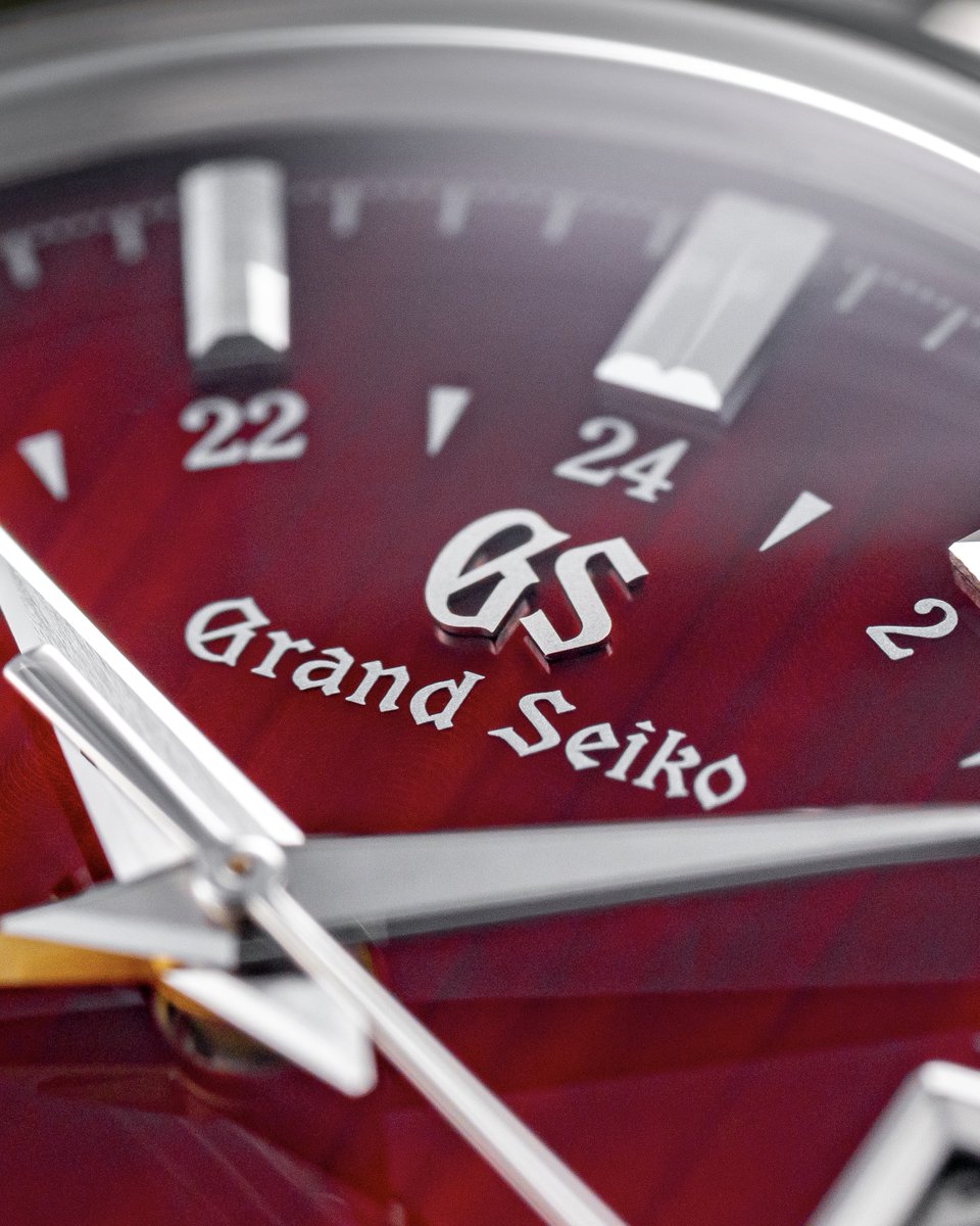 baldassarreted's tweet photo. The Grand Seiko SBGJ273 “Yuka Momiji” is a great example of how an expressive dial can actually make the brand’s finishing even more noticeable.

Its striated red dial takes inspiration from traditional Japanese lacquered floors reflecting the vivid colors of autumn leaves. The texture creates an impressive range of red tones depending on the light and gives the watch considerably more depth than you might expect from a single-color dial.

What makes the SBGJ273 particularly interesting is how that bold backdrop plays against Grand Seiko’s typically precise finishing. The Zaratsu-polished case and contrasting brushed surfaces are complemented by the mixture of finishing techniques across the dial details. The contrast between the expressive dial and precise finishing is a big part of what makes this watch work.

That attention to detail continues through the caseback with the finishing applied to the movement components. It adds another area to appreciate on a watch that already offers plenty to explore from the front.

It’s an intricate take on Grand Seiko’s design language and one that really benefits from being seen up close.